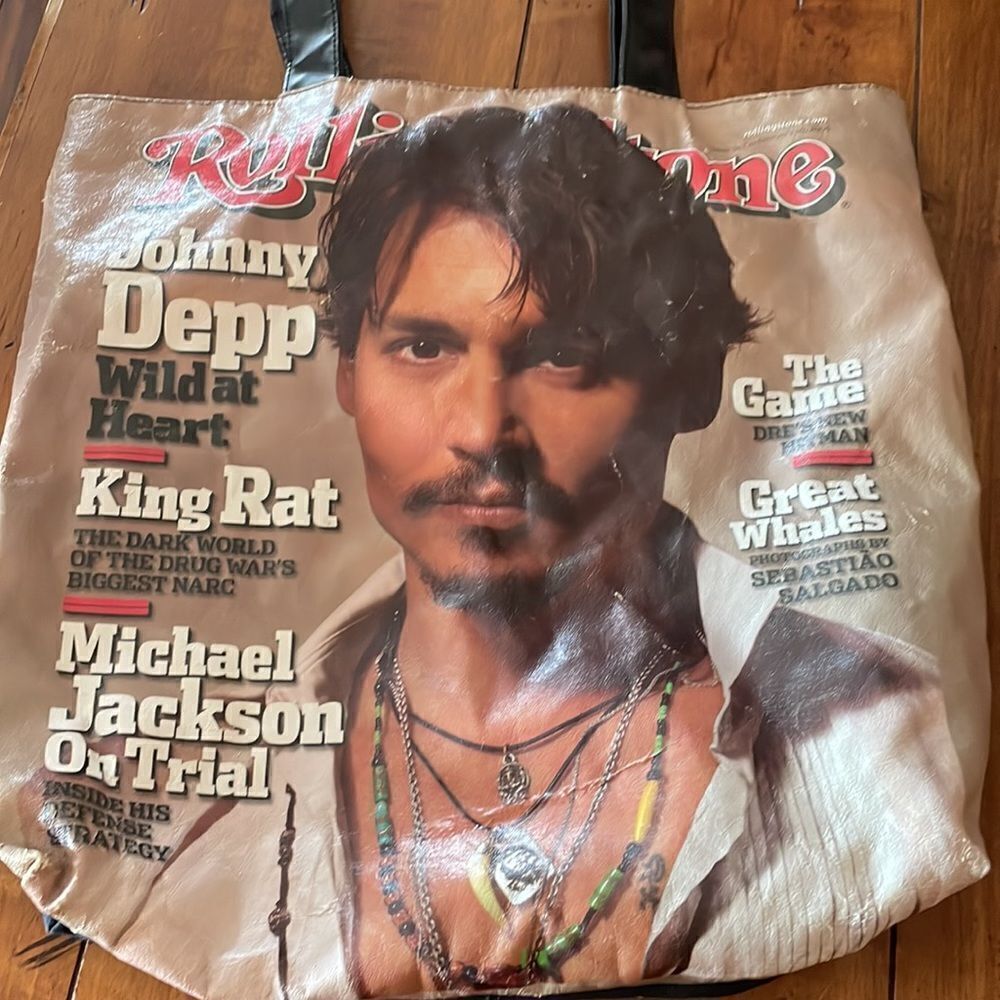 Rolling Stone Magazine February 10, 2005, Johnny Depp Cover Tote Bag